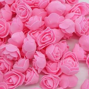 50pcs/lot 3cm PE Foam Roses Artificial Flowers Heads for Home /Wedding / Party